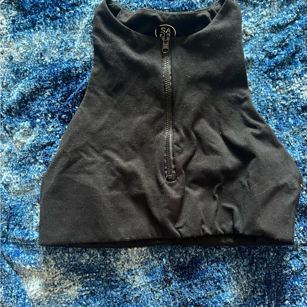 Black Women's Sports Bra